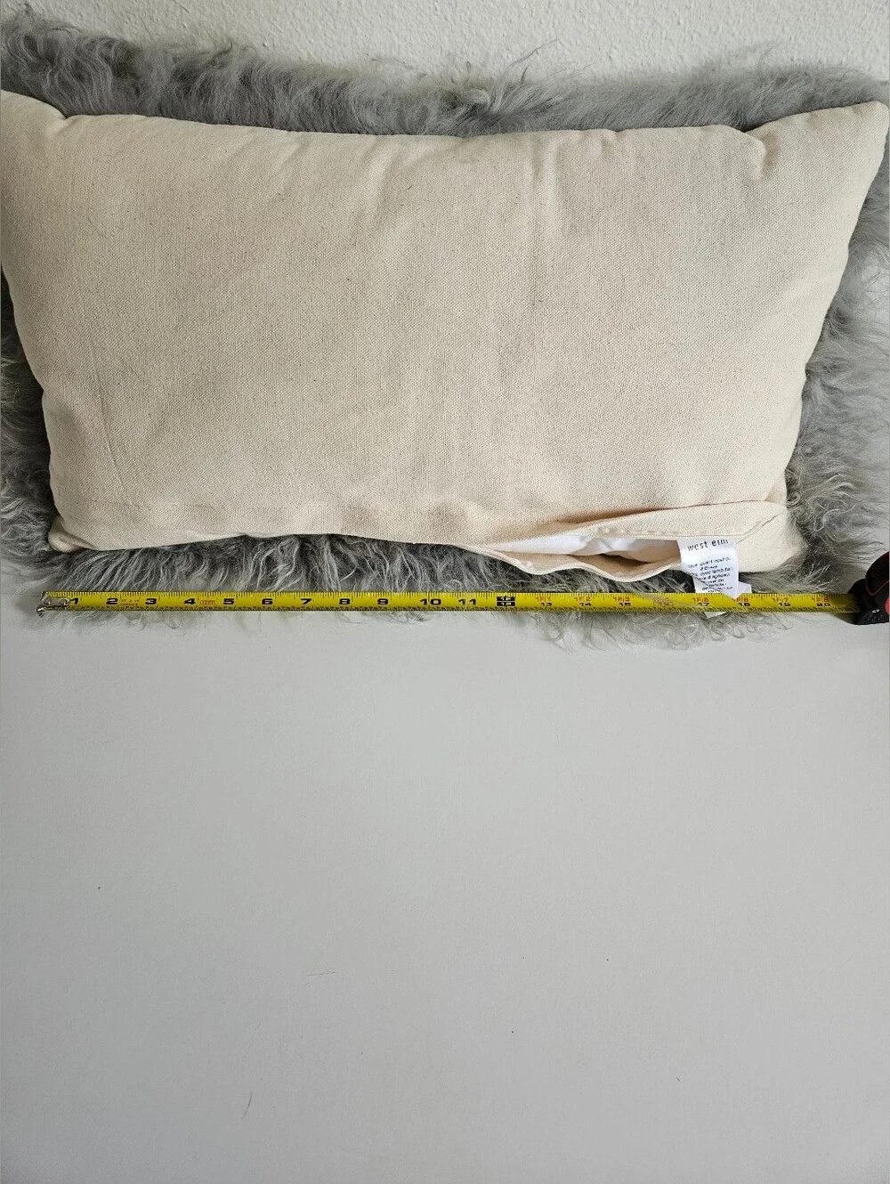 West Elm plush faux